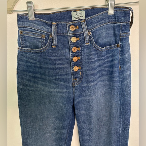 Women’s J Crew Skinny 10” Toothpick Jeans Size - Picture 2 of 9